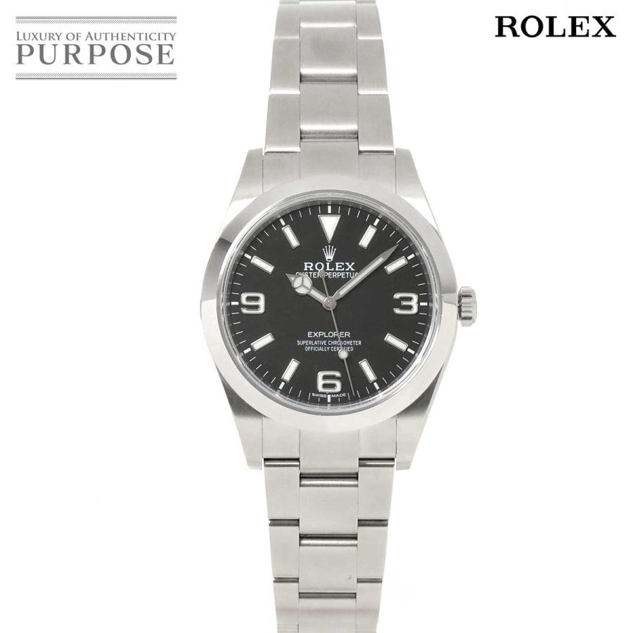 ロレックス ROLEX エクスプローラ1 214270 ランダム ルーレット メンズ 腕時計 ブラック 自動巻き ウォッチ Explorer I 90196084｜purpose-inc